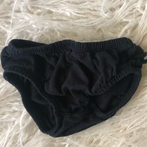 Baby Girl Black Ruffle Bottom Bloomers